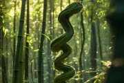 自然奇观，螺形竹子——探寻神秘植物的奥秘