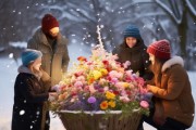 雪家庭绽放，花卉网助养花新体验