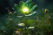 永恒光下的神秘常青之花