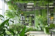 绿色办公新风尚，养植花卉绿植，提升办公室生机活力