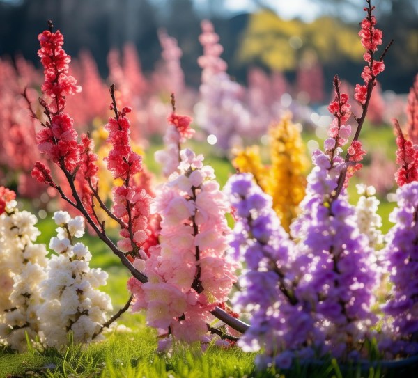 五色梅花季，绚烂色彩绽放之美,五色梅花季，绚烂色彩绽放之美,花期,第1张